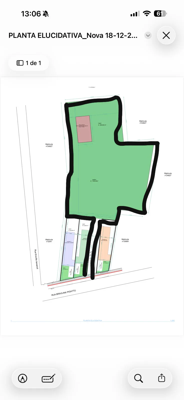 Terreno Ouro verde 1804m2
